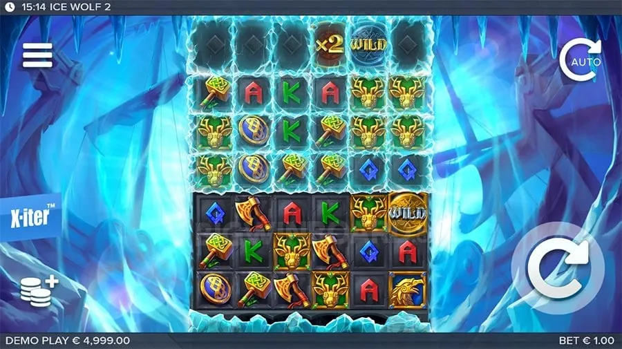 Diverse selection of online casino games including slots and live dealer tables